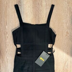 Dennis Maglic (Swedish brand) avant-garde industrial Goth cut out jumpsuit XS